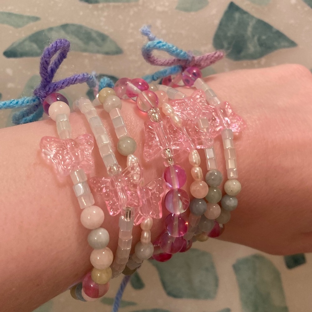 upstatecharm bracelets 💘🦋🌳✨💜
